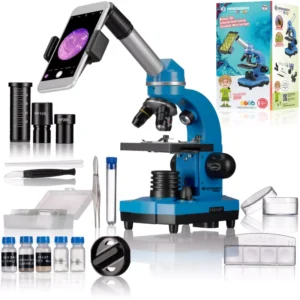 Mikroskops JUNIOR Biolux SEL Student 40x-1600x Zils