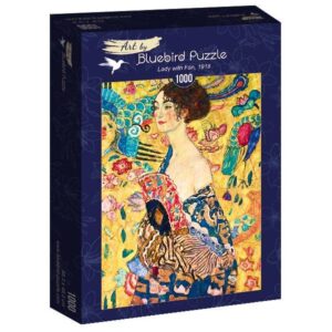 Puzle Sieviete ar vēdekli Gustavs Klimts 1000d.